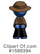 Blue Design Mascot Clipart #1589394 by Leo Blanchette