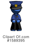 Blue Design Mascot Clipart #1589395 by Leo Blanchette