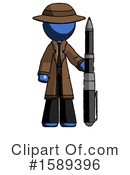 Blue Design Mascot Clipart #1589396 by Leo Blanchette