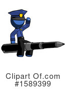 Blue Design Mascot Clipart #1589399 by Leo Blanchette