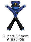 Blue Design Mascot Clipart #1589405 by Leo Blanchette