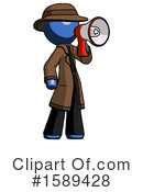 Blue Design Mascot Clipart #1589428 by Leo Blanchette