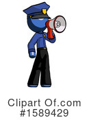 Blue Design Mascot Clipart #1589429 by Leo Blanchette