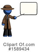 Blue Design Mascot Clipart #1589434 by Leo Blanchette