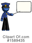 Blue Design Mascot Clipart #1589435 by Leo Blanchette
