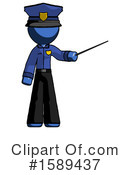 Blue Design Mascot Clipart #1589437 by Leo Blanchette