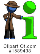 Blue Design Mascot Clipart #1589438 by Leo Blanchette