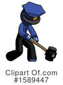 Blue Design Mascot Clipart #1589447 by Leo Blanchette