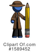Blue Design Mascot Clipart #1589452 by Leo Blanchette