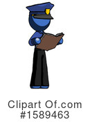 Blue Design Mascot Clipart #1589463 by Leo Blanchette