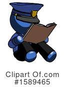 Blue Design Mascot Clipart #1589465 by Leo Blanchette
