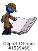 Blue Design Mascot Clipart #1589468 by Leo Blanchette