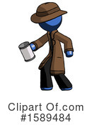 Blue Design Mascot Clipart #1589484 by Leo Blanchette