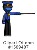 Blue Design Mascot Clipart #1589487 by Leo Blanchette