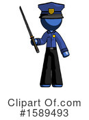 Blue Design Mascot Clipart #1589493 by Leo Blanchette