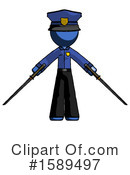 Blue Design Mascot Clipart #1589497 by Leo Blanchette