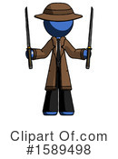 Blue Design Mascot Clipart #1589498 by Leo Blanchette
