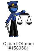 Blue Design Mascot Clipart #1589501 by Leo Blanchette