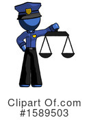 Blue Design Mascot Clipart #1589503 by Leo Blanchette