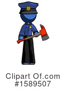 Blue Design Mascot Clipart #1589507 by Leo Blanchette