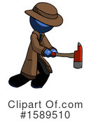 Blue Design Mascot Clipart #1589510 by Leo Blanchette