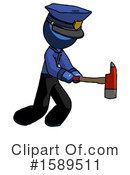 Blue Design Mascot Clipart #1589511 by Leo Blanchette