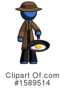 Blue Design Mascot Clipart #1589514 by Leo Blanchette