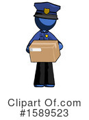 Blue Design Mascot Clipart #1589523 by Leo Blanchette
