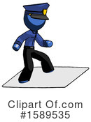 Blue Design Mascot Clipart #1589535 by Leo Blanchette