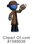Blue Design Mascot Clipart #1589536 by Leo Blanchette