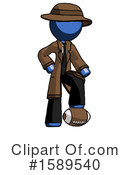 Blue Design Mascot Clipart #1589540 by Leo Blanchette