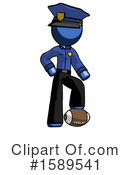 Blue Design Mascot Clipart #1589541 by Leo Blanchette