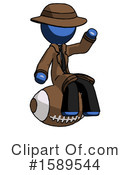 Blue Design Mascot Clipart #1589544 by Leo Blanchette