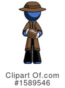 Blue Design Mascot Clipart #1589546 by Leo Blanchette