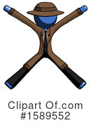 Blue Design Mascot Clipart #1589552 by Leo Blanchette