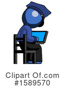 Blue Design Mascot Clipart #1589570 by Leo Blanchette
