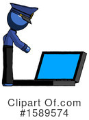 Blue Design Mascot Clipart #1589574 by Leo Blanchette