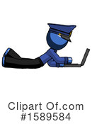 Blue Design Mascot Clipart #1589584 by Leo Blanchette