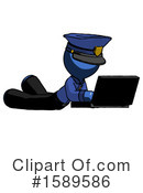 Blue Design Mascot Clipart #1589586 by Leo Blanchette