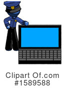Blue Design Mascot Clipart #1589588 by Leo Blanchette