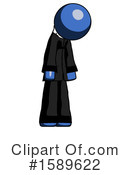 Blue Design Mascot Clipart #1589622 by Leo Blanchette