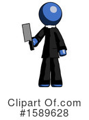 Blue Design Mascot Clipart #1589628 by Leo Blanchette