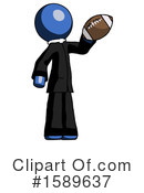 Blue Design Mascot Clipart #1589637 by Leo Blanchette