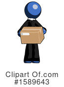 Blue Design Mascot Clipart #1589643 by Leo Blanchette