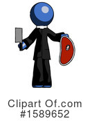 Blue Design Mascot Clipart #1589652 by Leo Blanchette