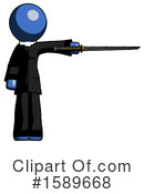 Blue Design Mascot Clipart #1589668 by Leo Blanchette
