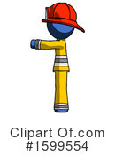 Blue Design Mascot Clipart #1599554 by Leo Blanchette