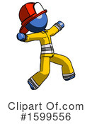 Blue Design Mascot Clipart #1599556 by Leo Blanchette