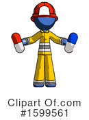 Blue Design Mascot Clipart #1599561 by Leo Blanchette