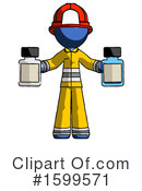 Blue Design Mascot Clipart #1599571 by Leo Blanchette